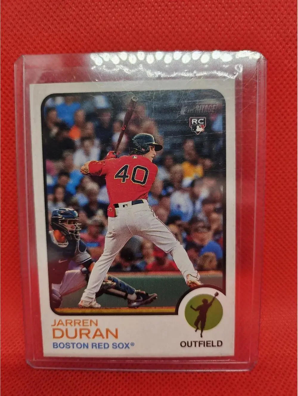 Jarren Duran 2022 Topps Heritage Rookie Card RC #211 Boston Red Sox